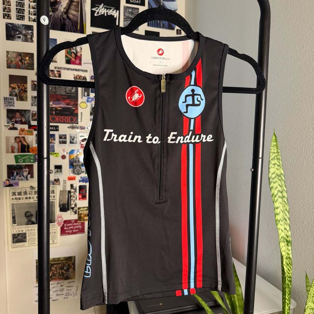 Castelli Train to Endure Tri Singlet Size S Black